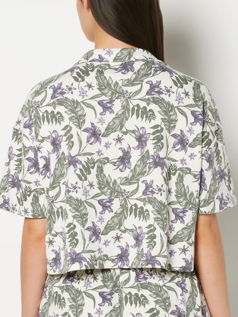 Multi Printed Short Sleeve Sleep Shirt