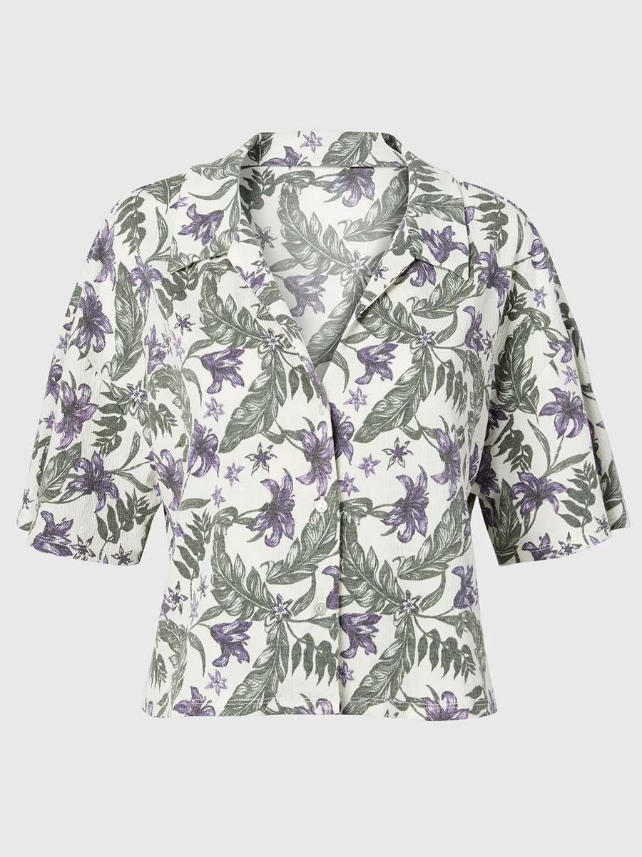 Multi Printed Short Sleeve Sleep Shirt