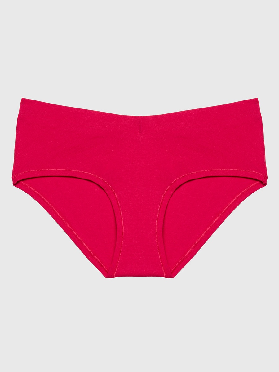 Red Hipster Wide Waist Cotton Panty
