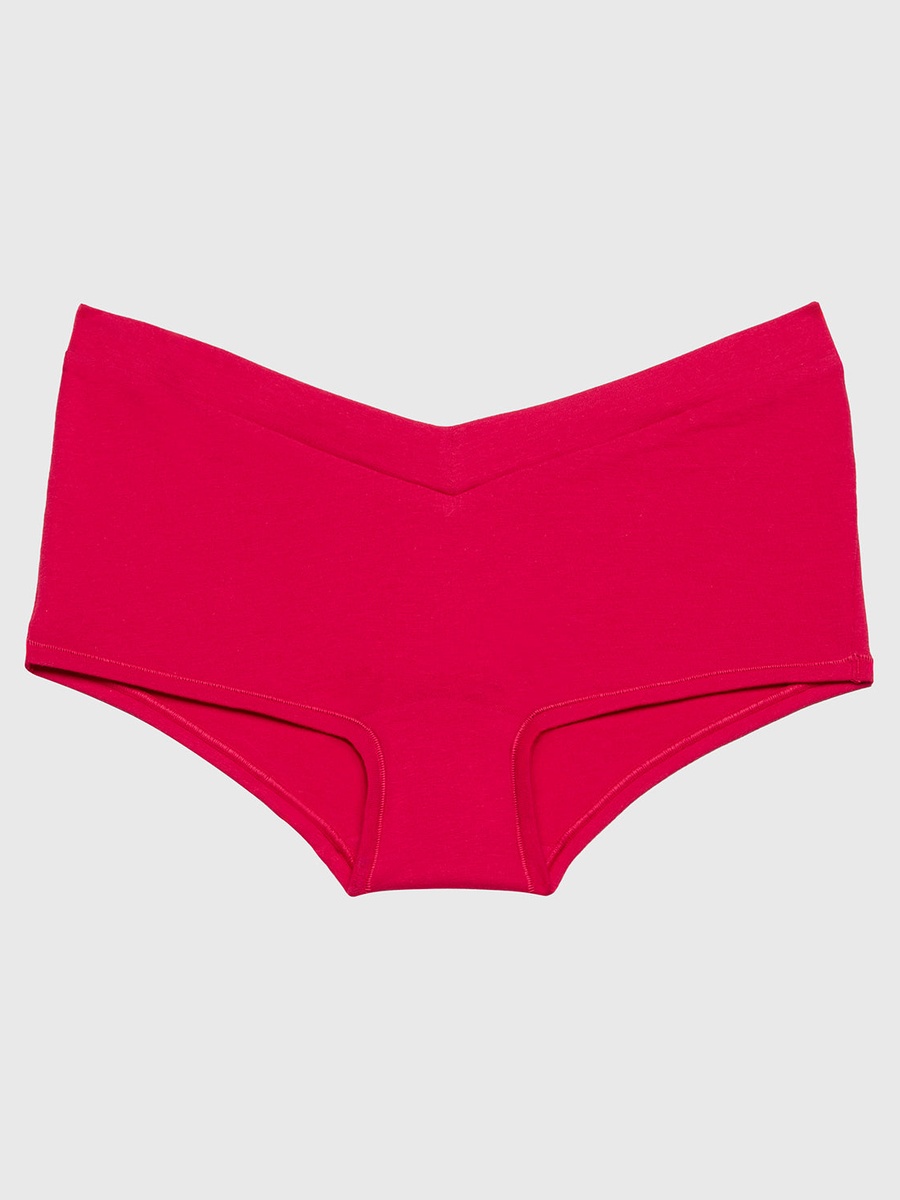 Red Cotton Boyshorts