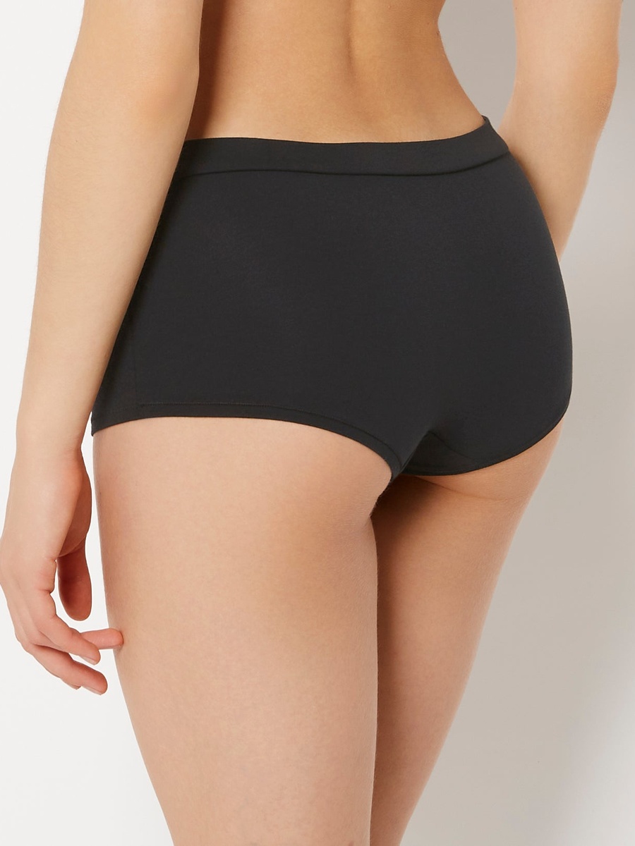 Black Cotton Boyshorts