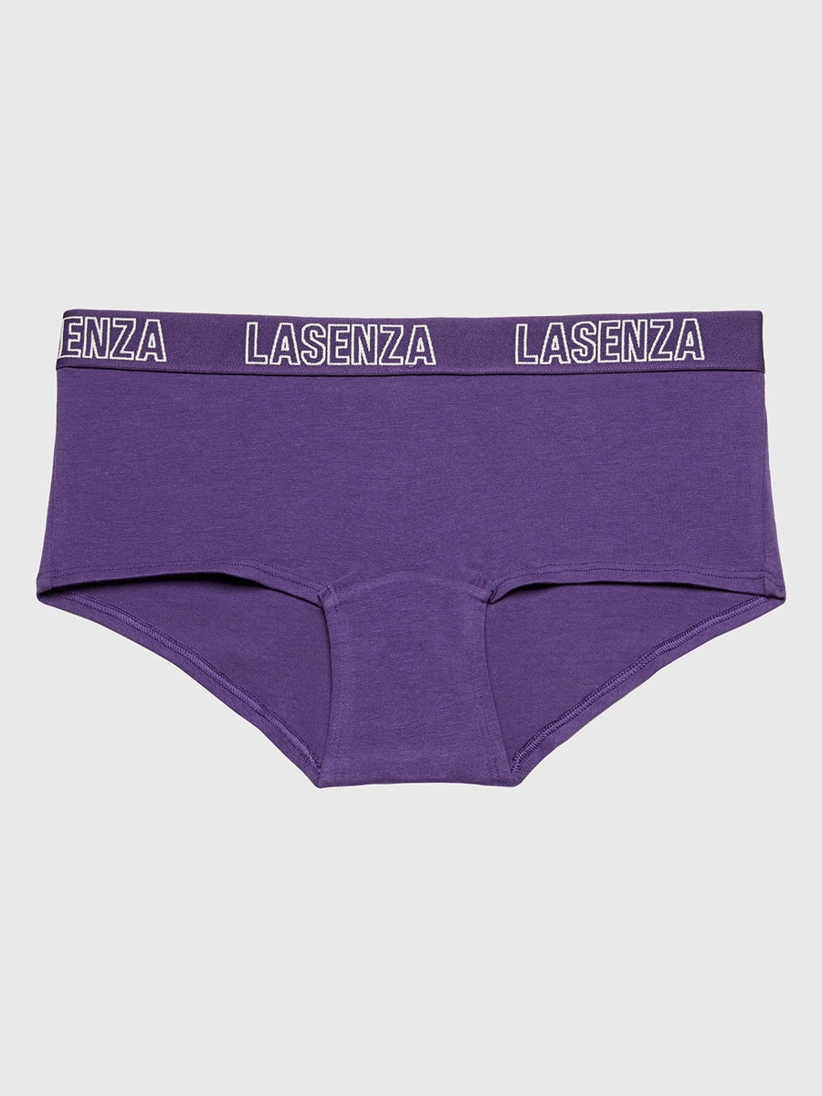 Purple Boyshorts with Logo Band