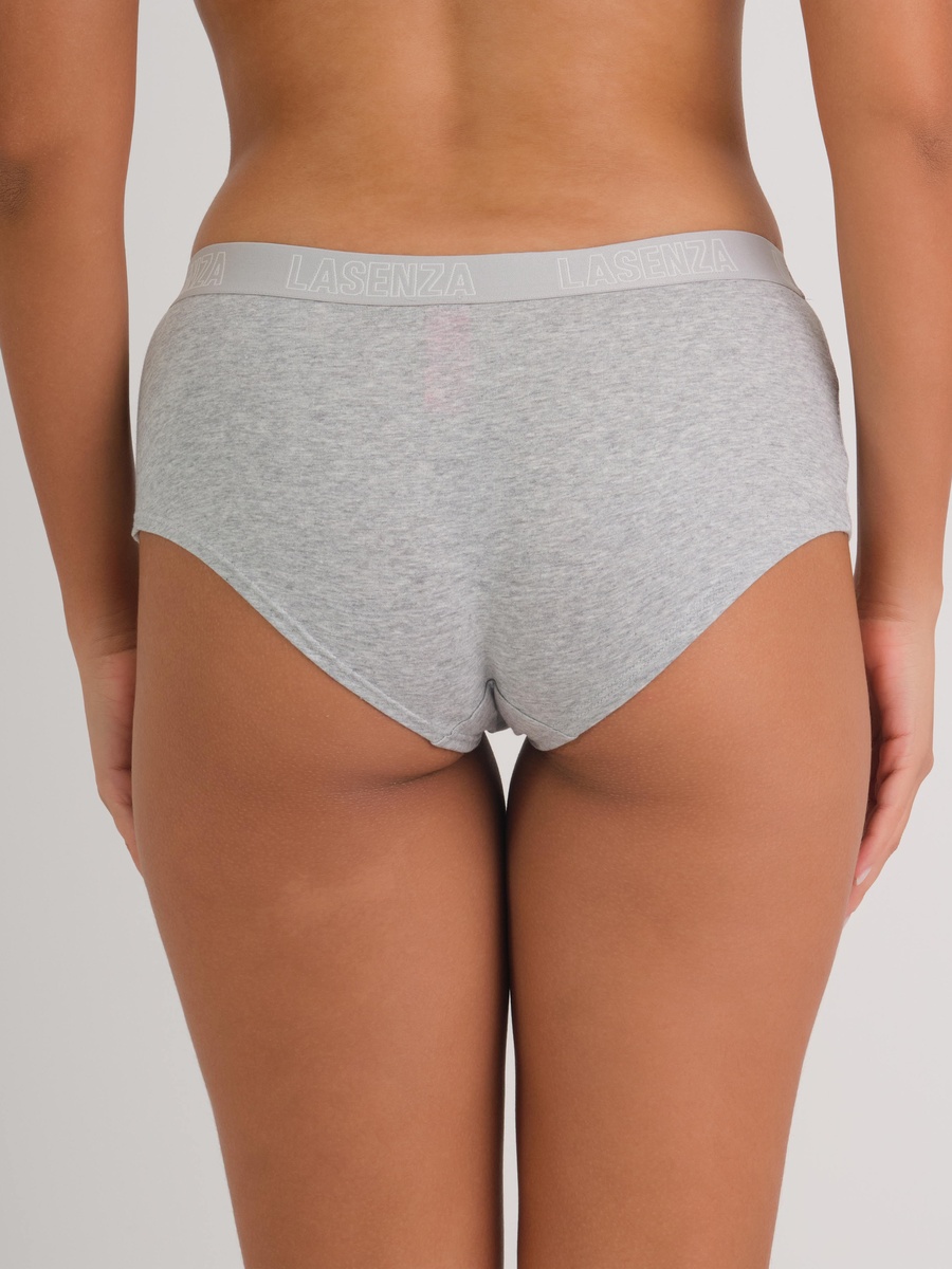 Grey Boyshorts with Logo Band