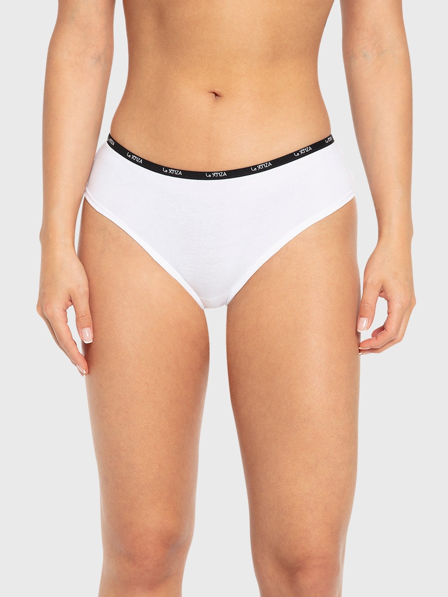 White Cotton Hipster Panty
