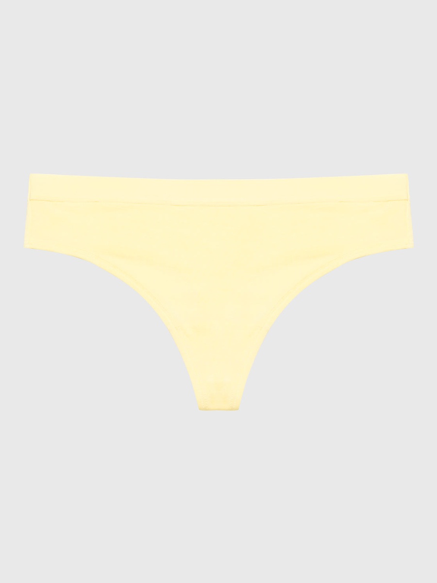 Yellow Solid Thong