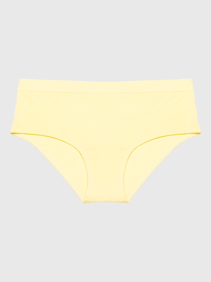 Yellow Solid Hipster Panty