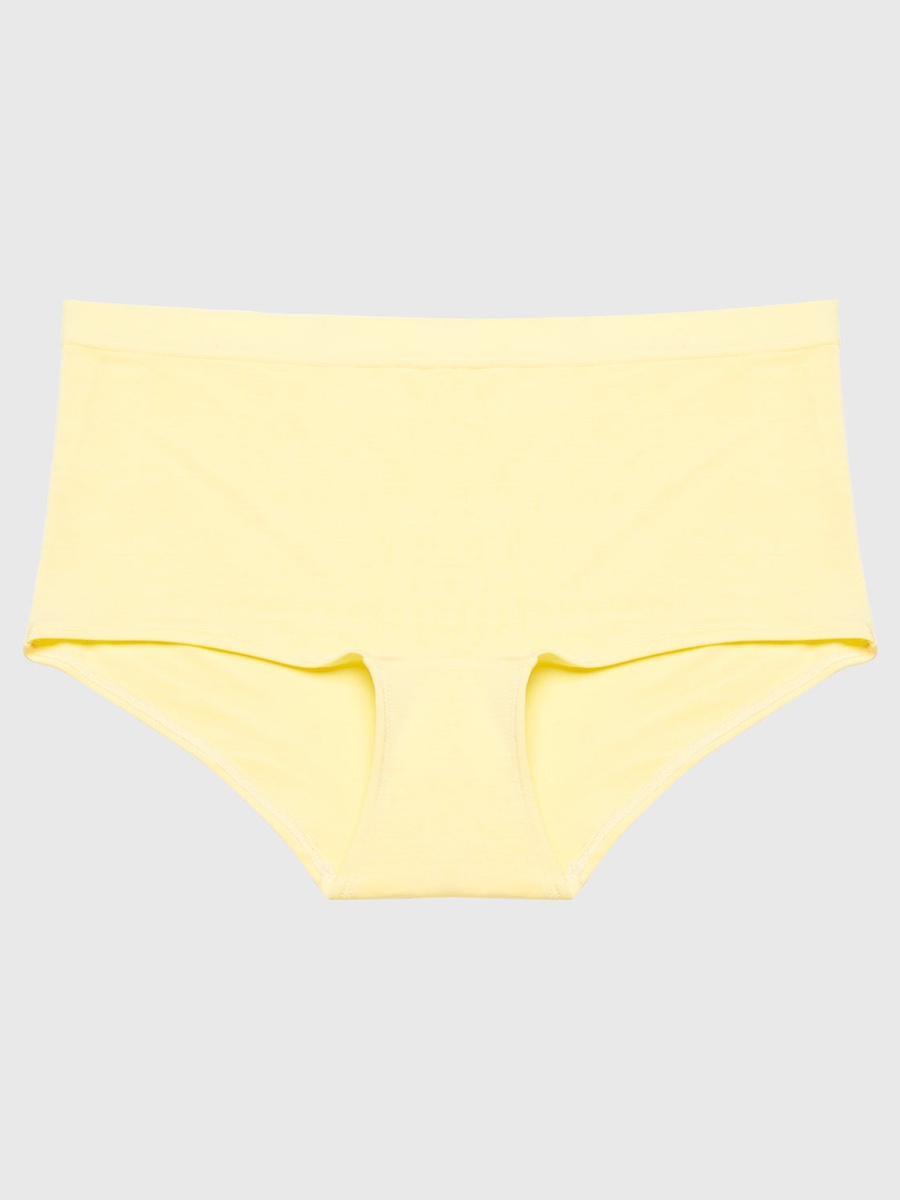 Yellow Solid Boyshorts