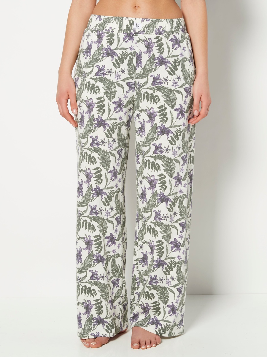 Multi Casual Sleep Textured Knit Pants
