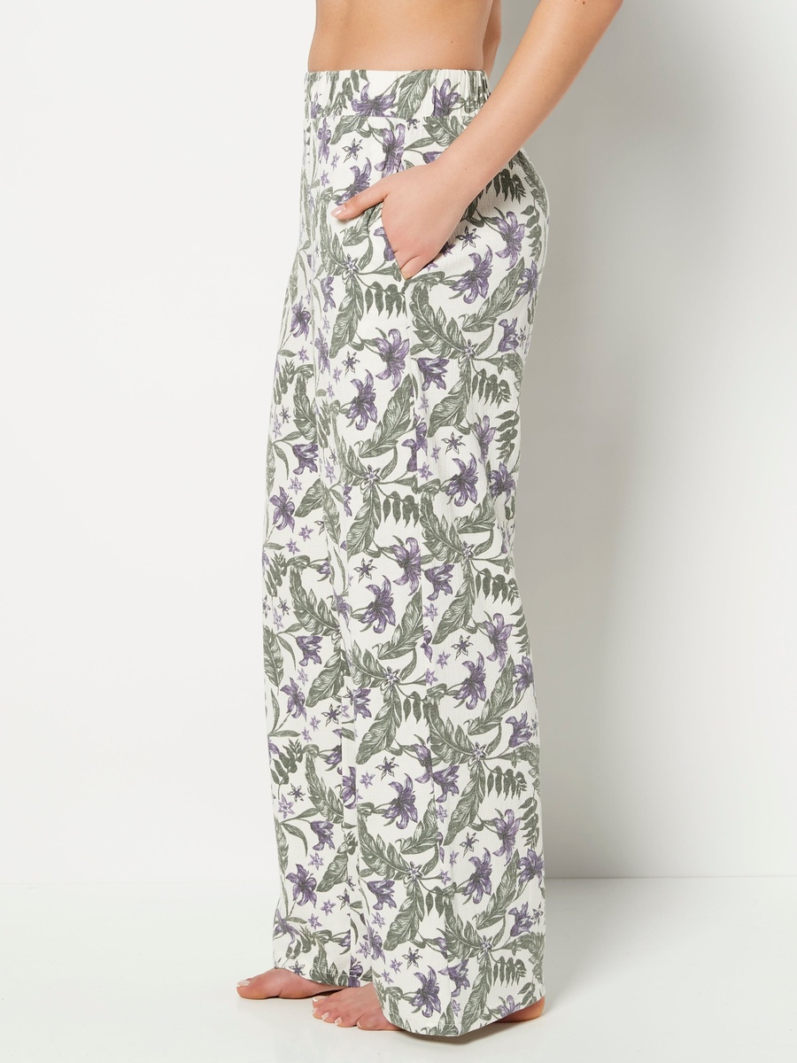 Multi Casual Sleep Textured Knit Pants