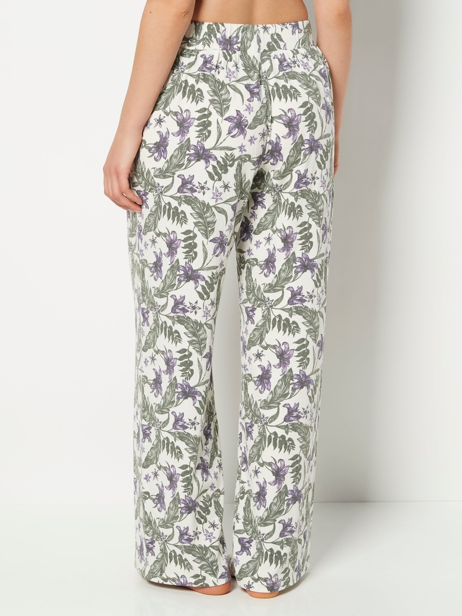 Multi Casual Sleep Textured Knit Pants