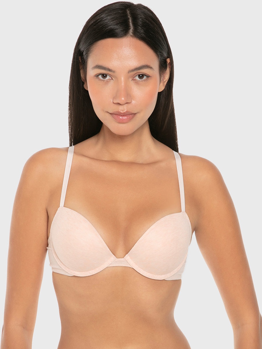 Peach Remix Push Up Plunge Bra