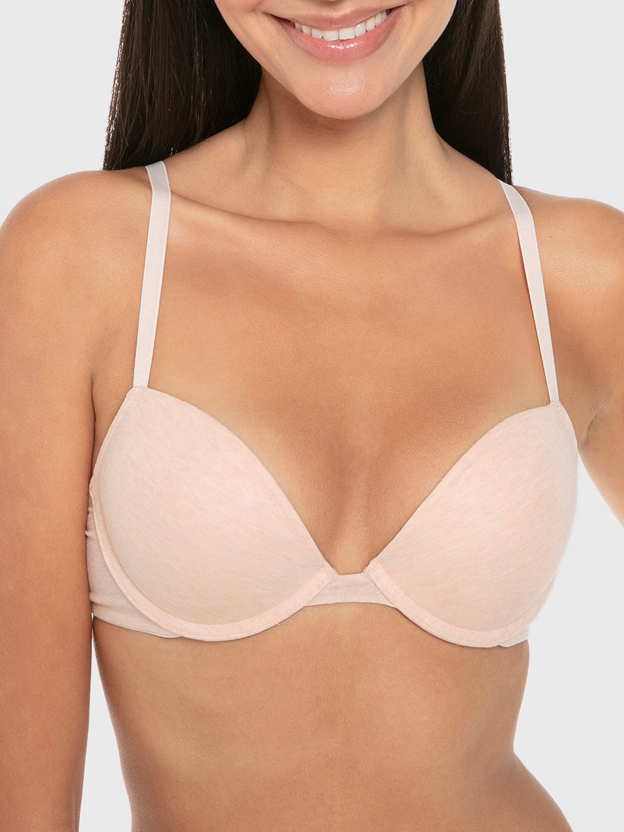 Peach Remix Push Up Plunge Bra