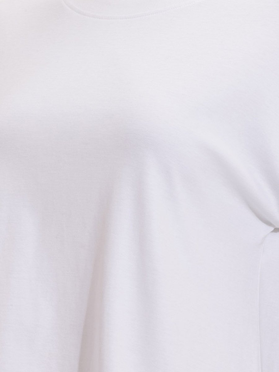 White Solid Round Neck Regular T-Shirt