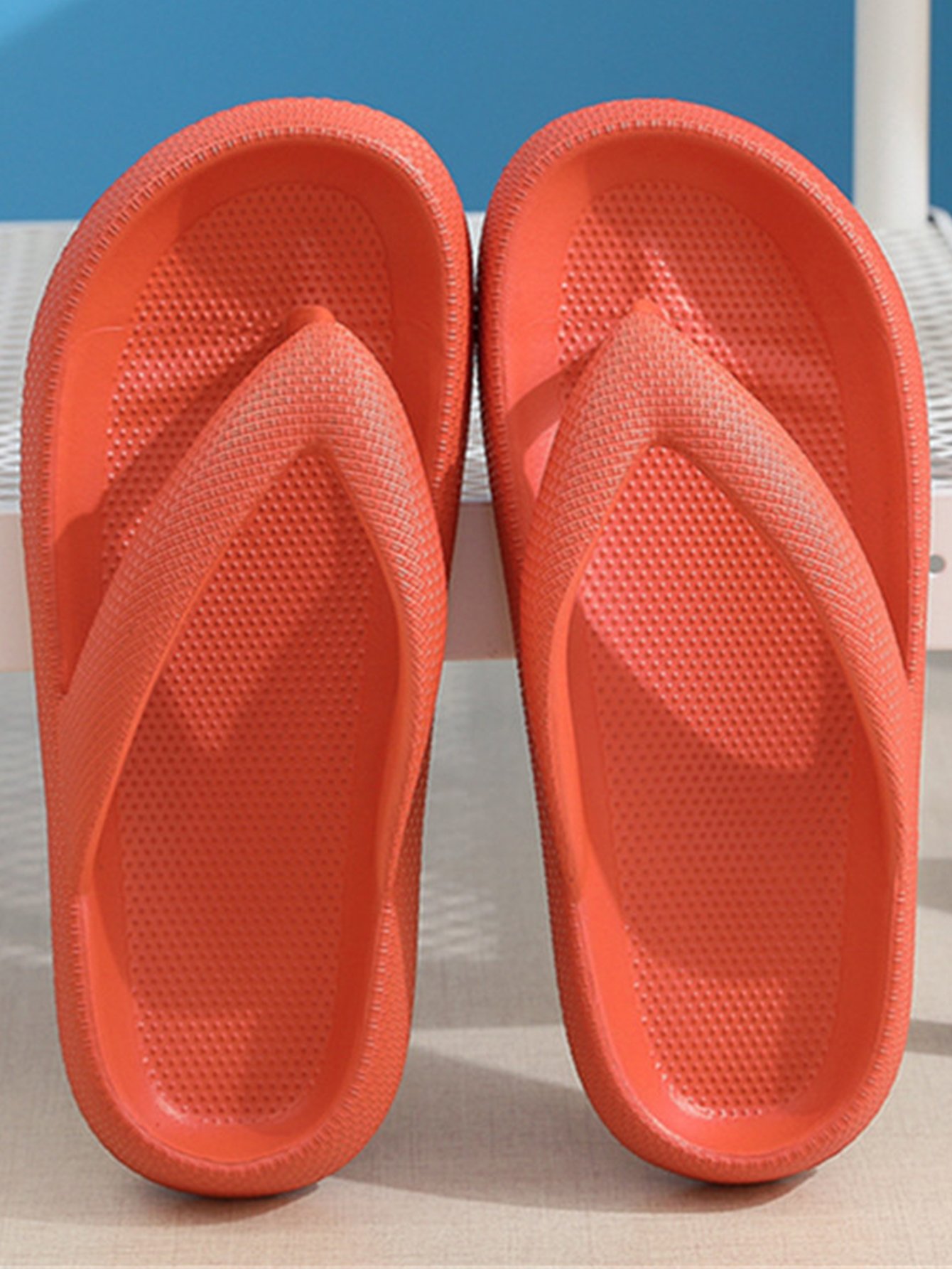 Rust Plain Flip Flops