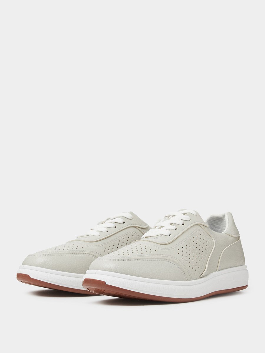 Off-White Perforated Casual Sneakers