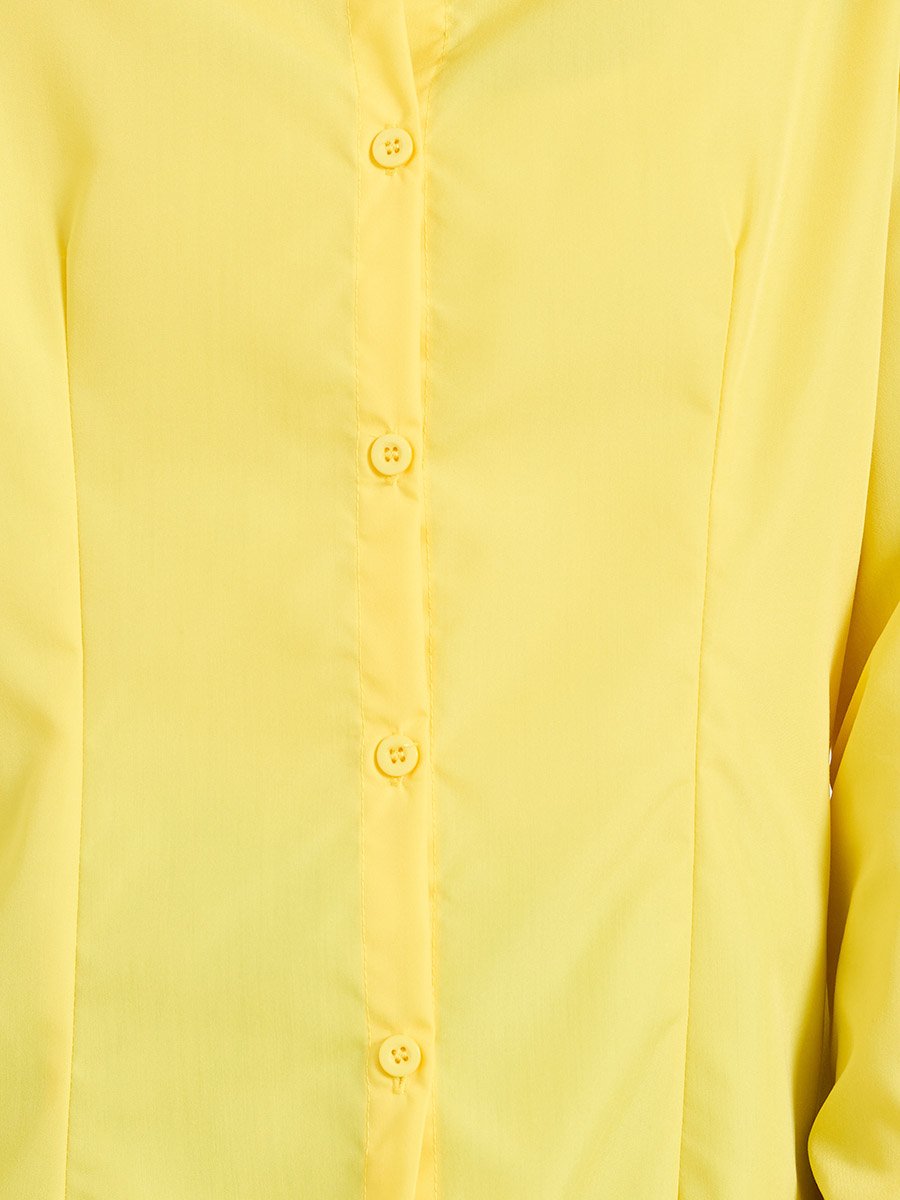 Yellow Long Sleeve Button-Up Shirt