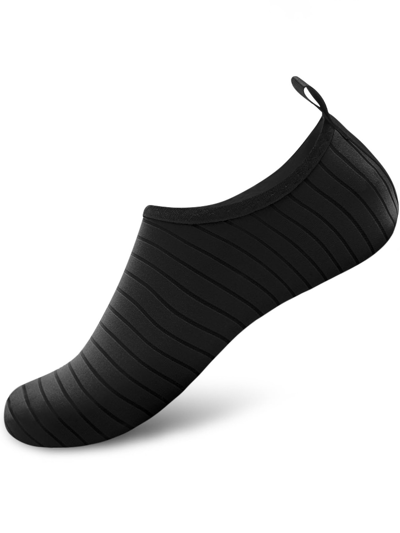 Black Flat Sports Water Shoes for Women - Quick Dry Aqua Socks