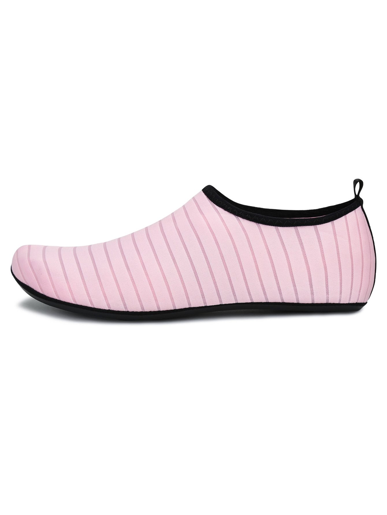 Light Pink Striped Aqua Shoes for Women - Quick Dry Flats