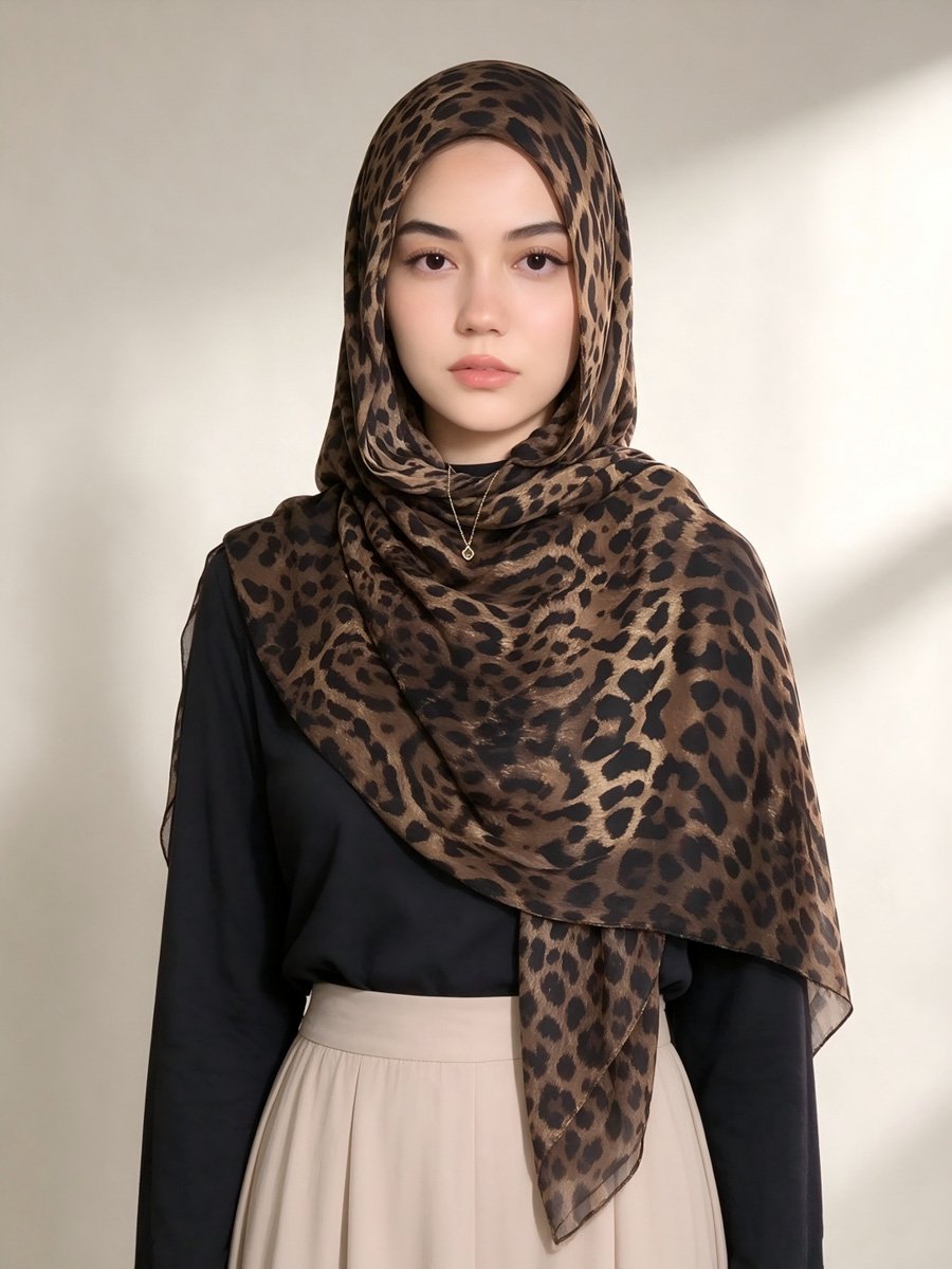 Leopard Print Scarf