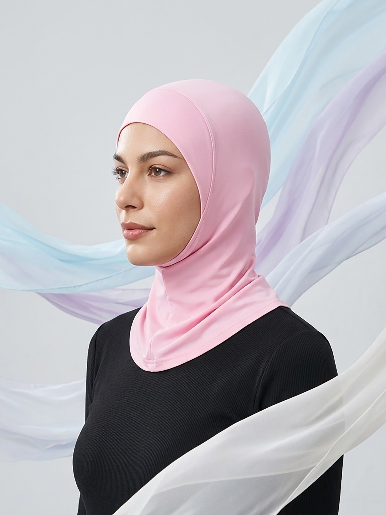 Light Pink Plain Hijab