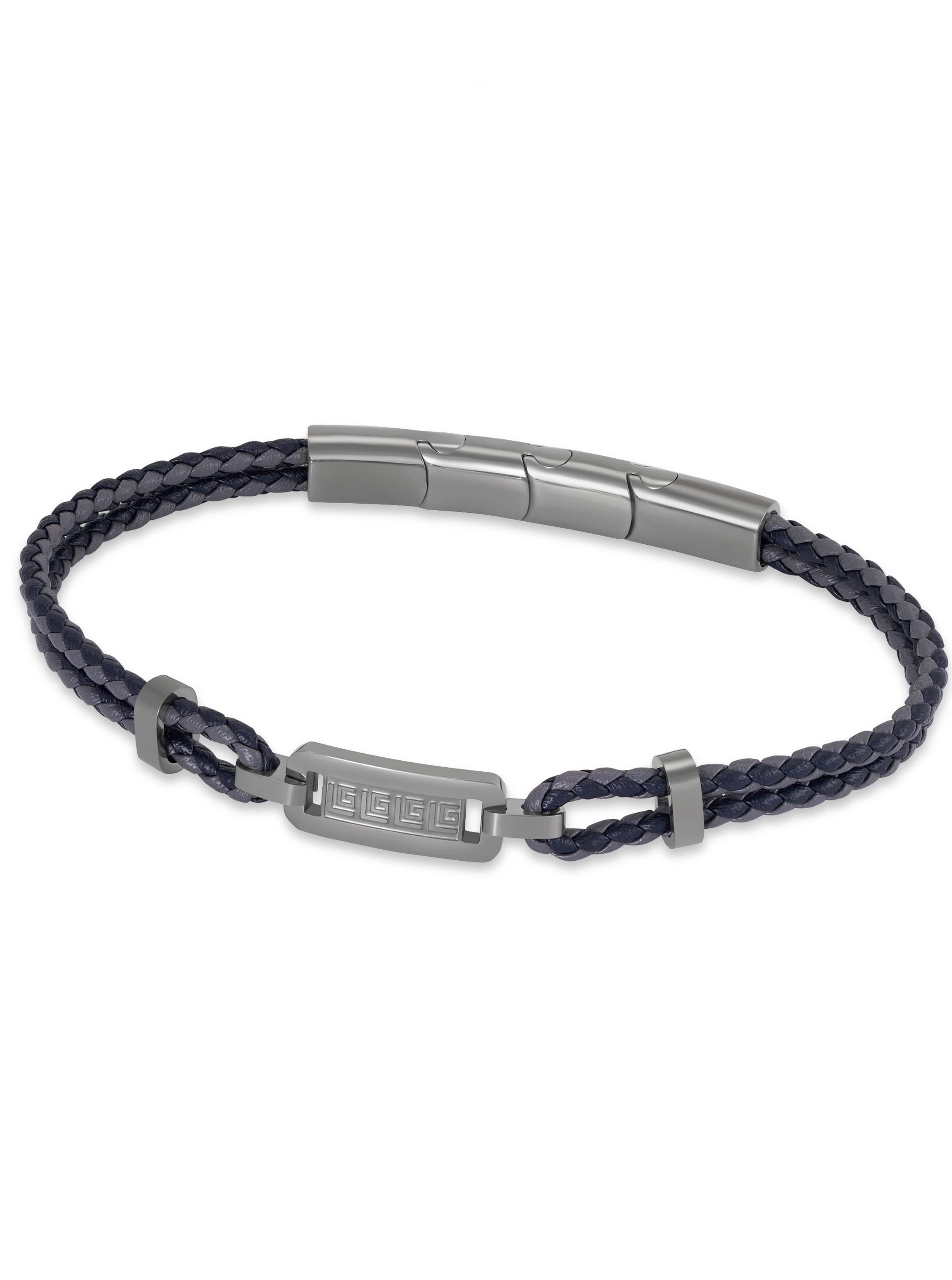 Alain Men Braided Leather Bracelet