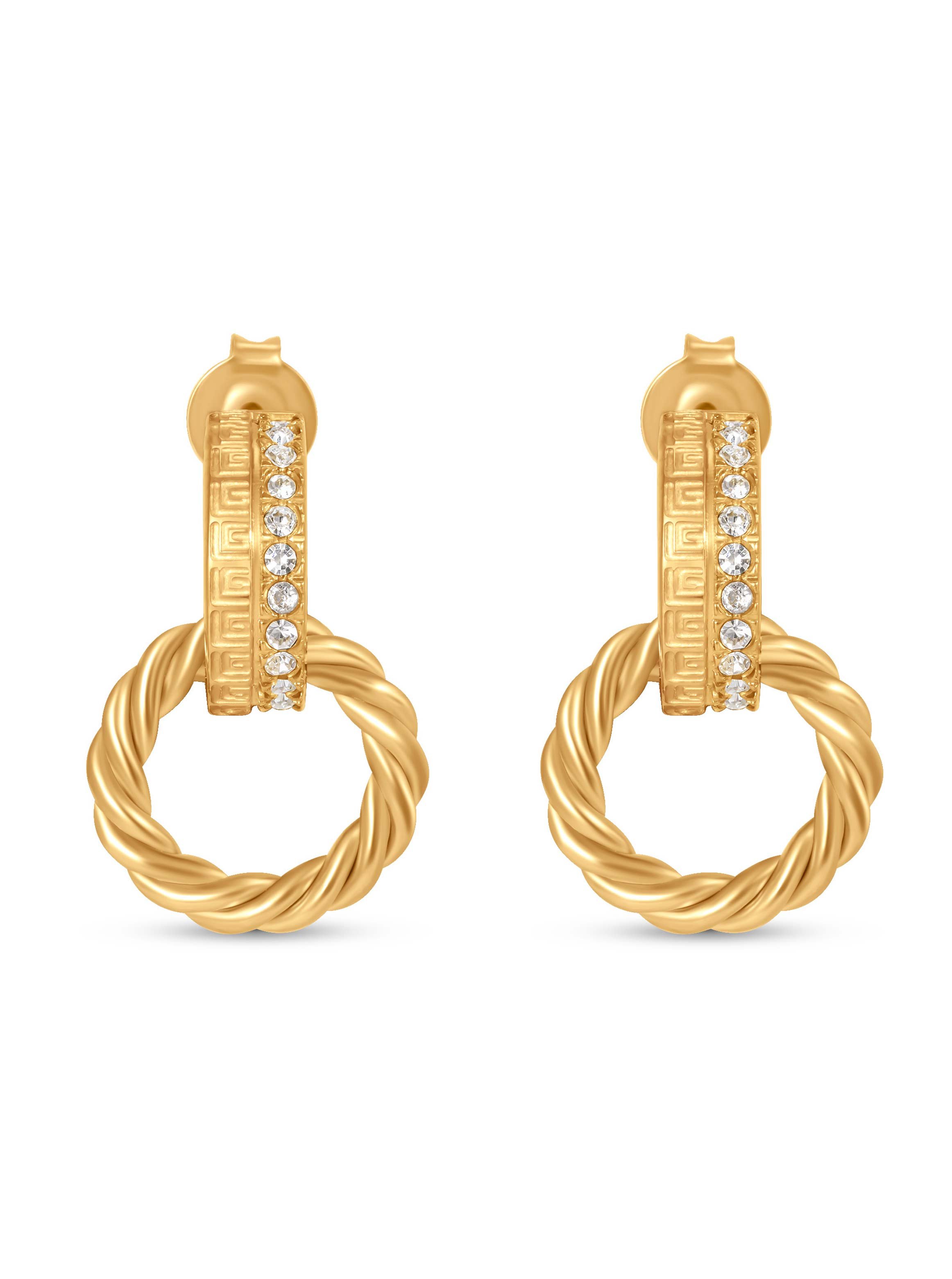 Eleonore Women Stainless Steel Drop Earrings