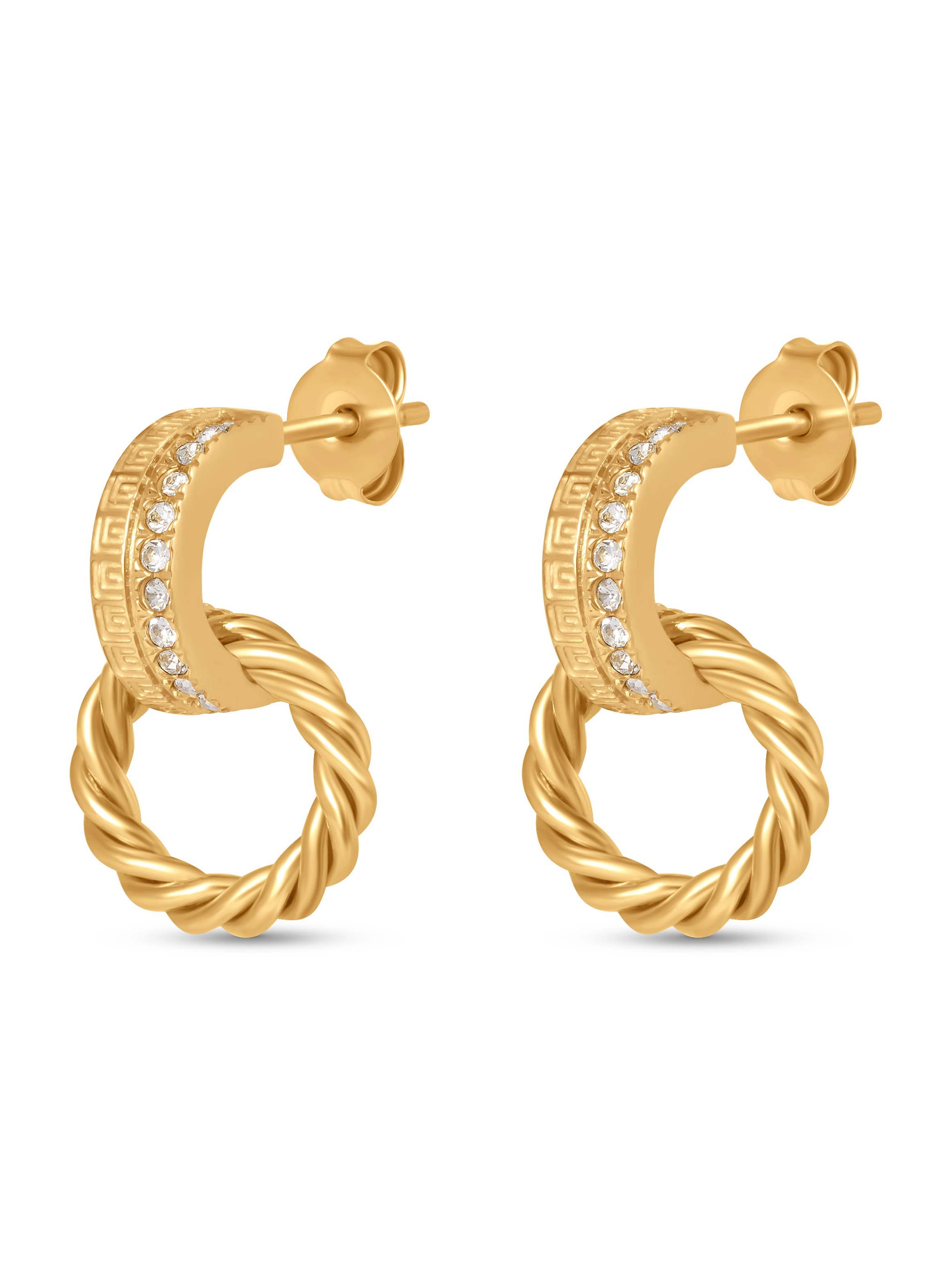 Eleonore Women Stainless Steel Drop Earrings