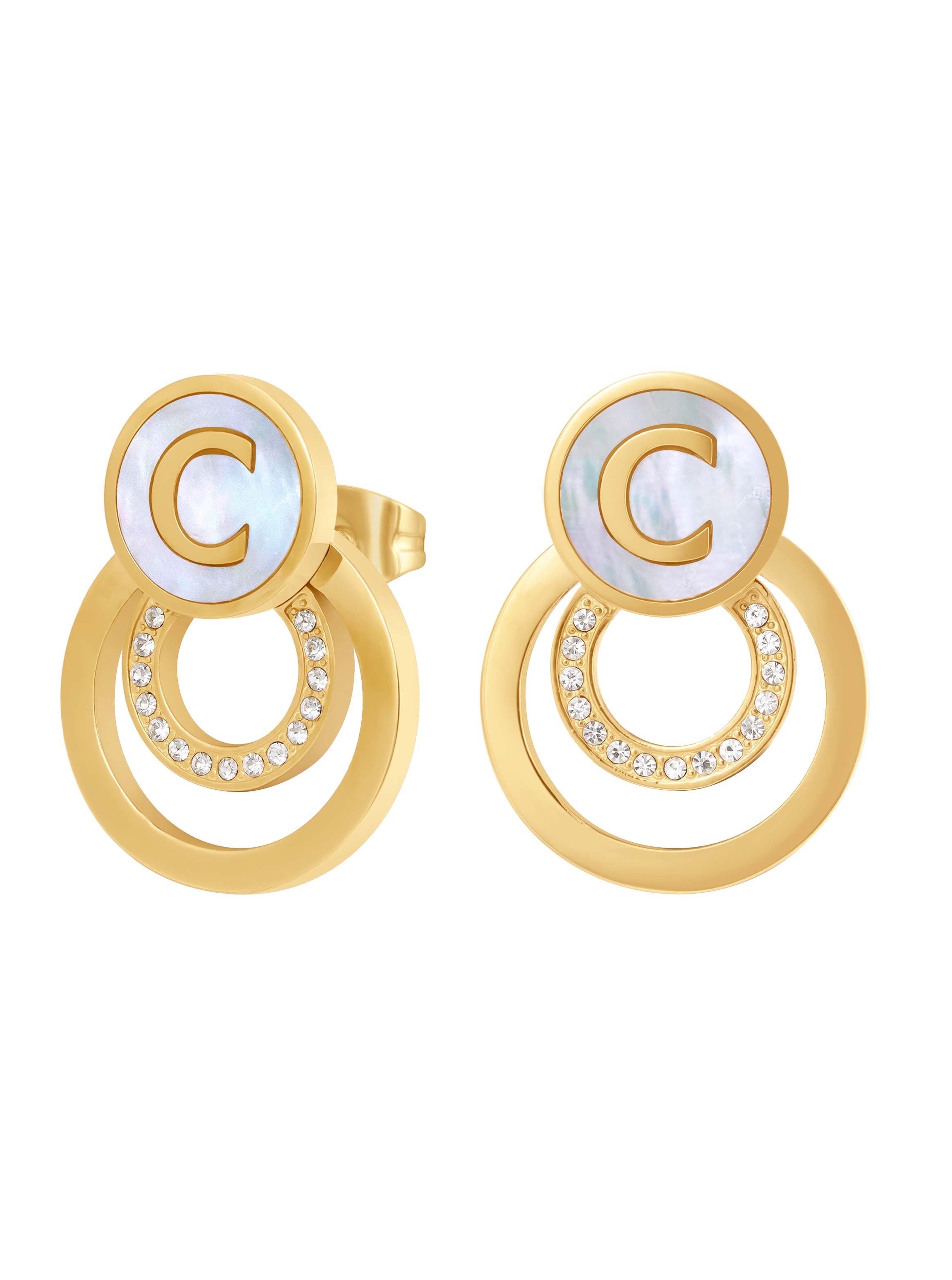 Elena Women Stainless Steel Stud Earrings