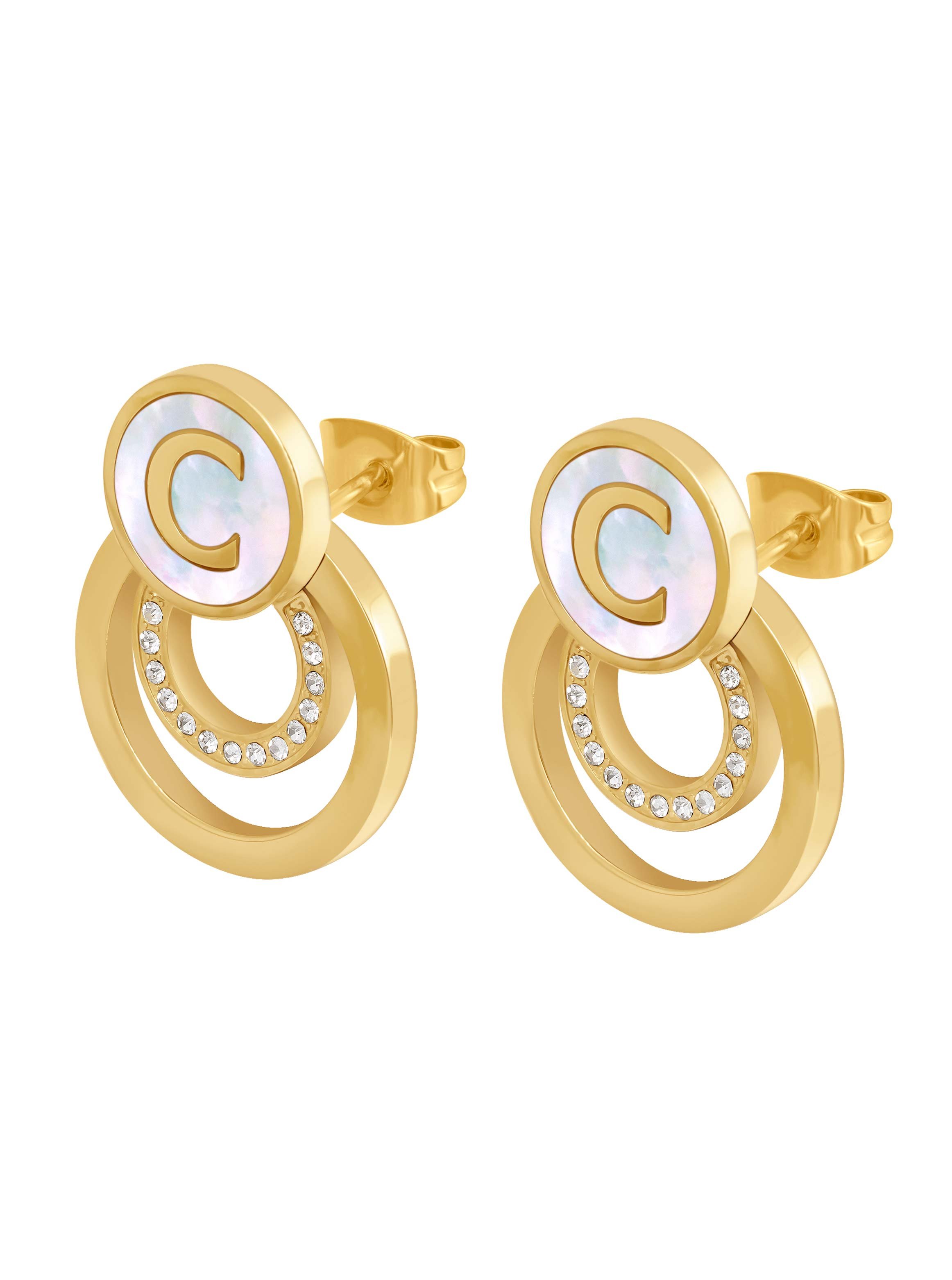 Elena Women Stainless Steel Stud Earrings