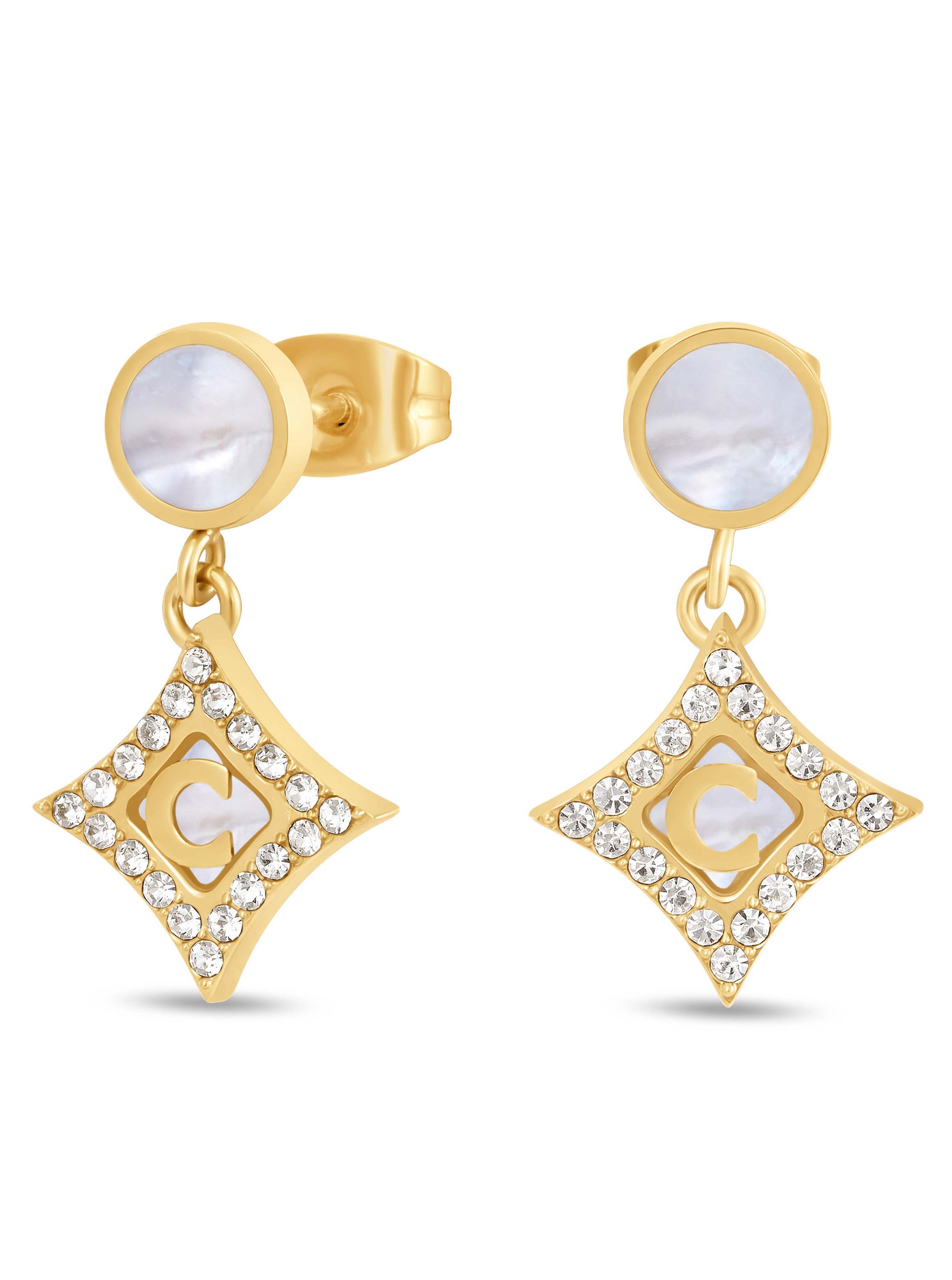 Tessa Women Stainless Steel Drop Earrings
