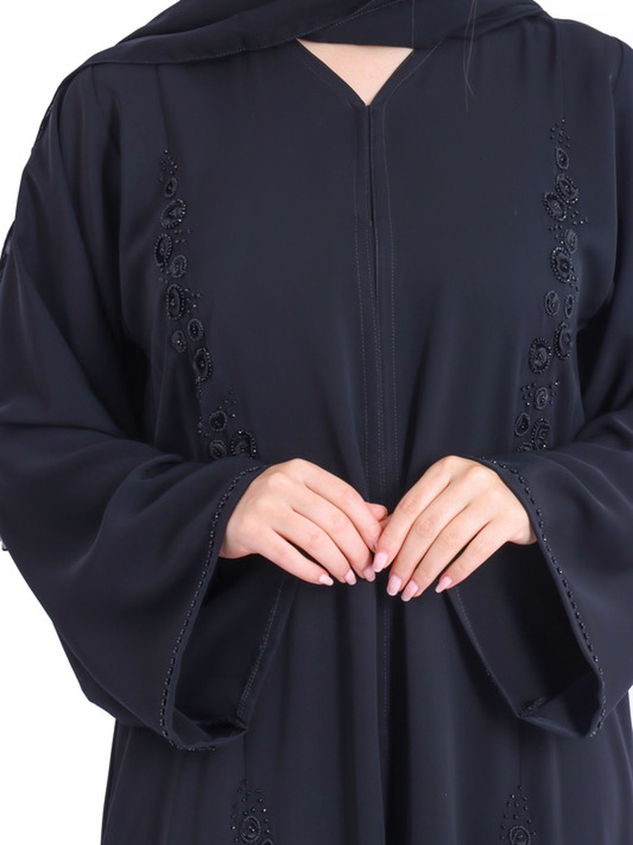 Black Artisan Handwork Emirati Abaya