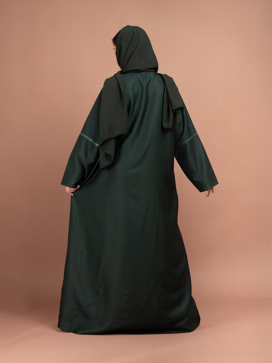 Dark Green Modern Emirati Abaya