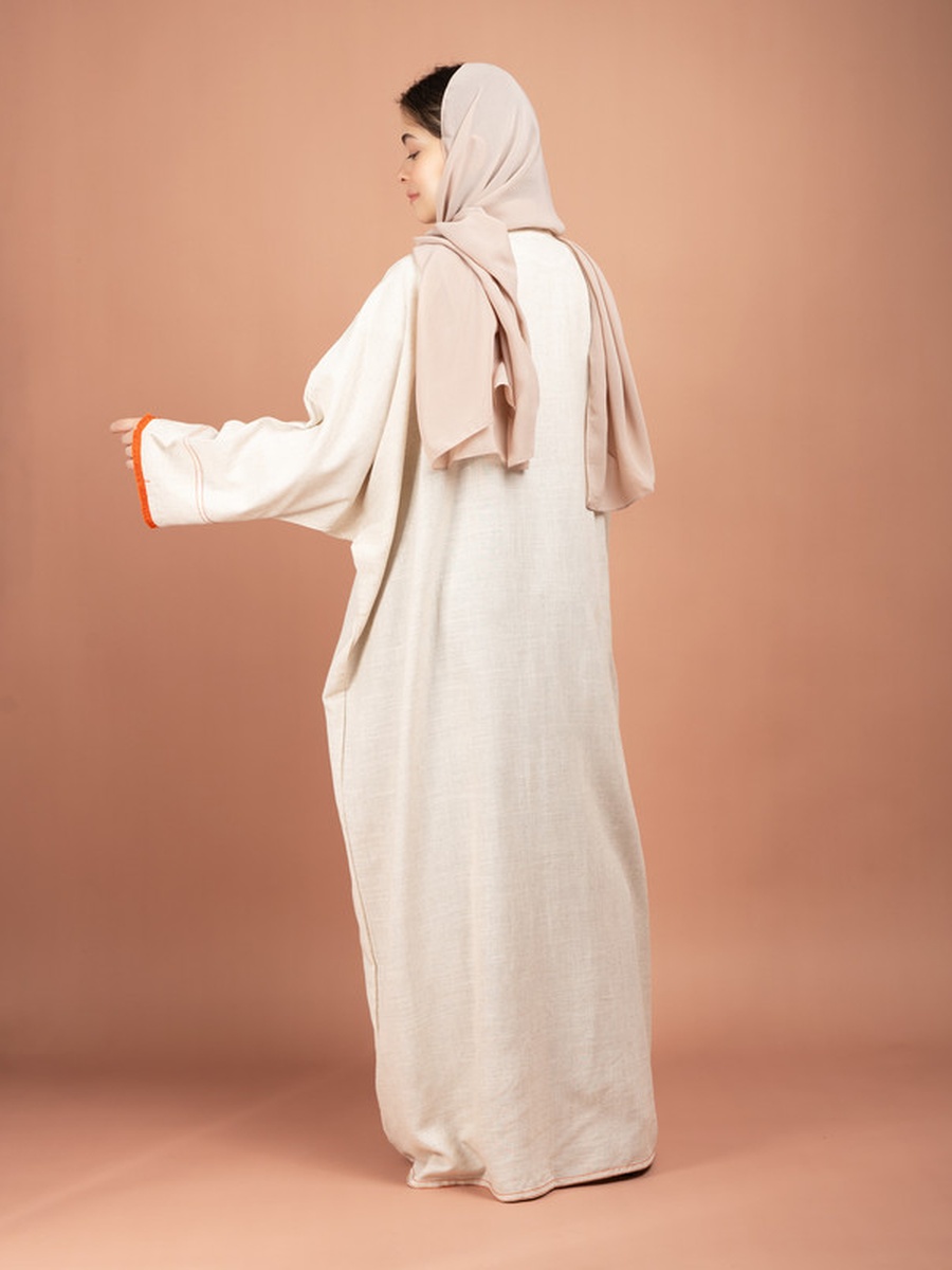 Cream Lenin Emirati Abaya