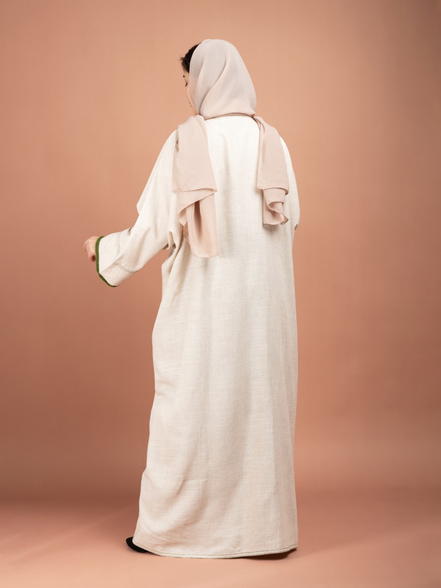 Cream Lenin Emirati Abaya