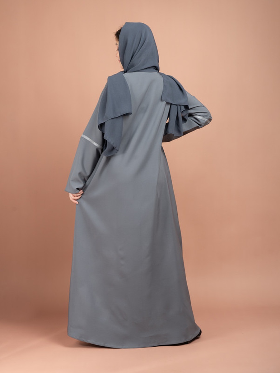 Grey Modern Emirati Abaya