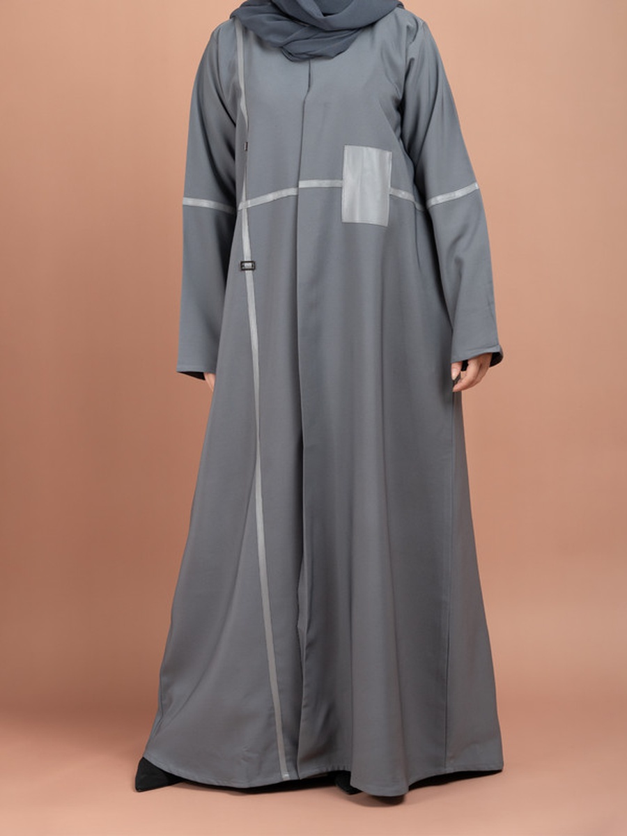 Grey Modern Emirati Abaya