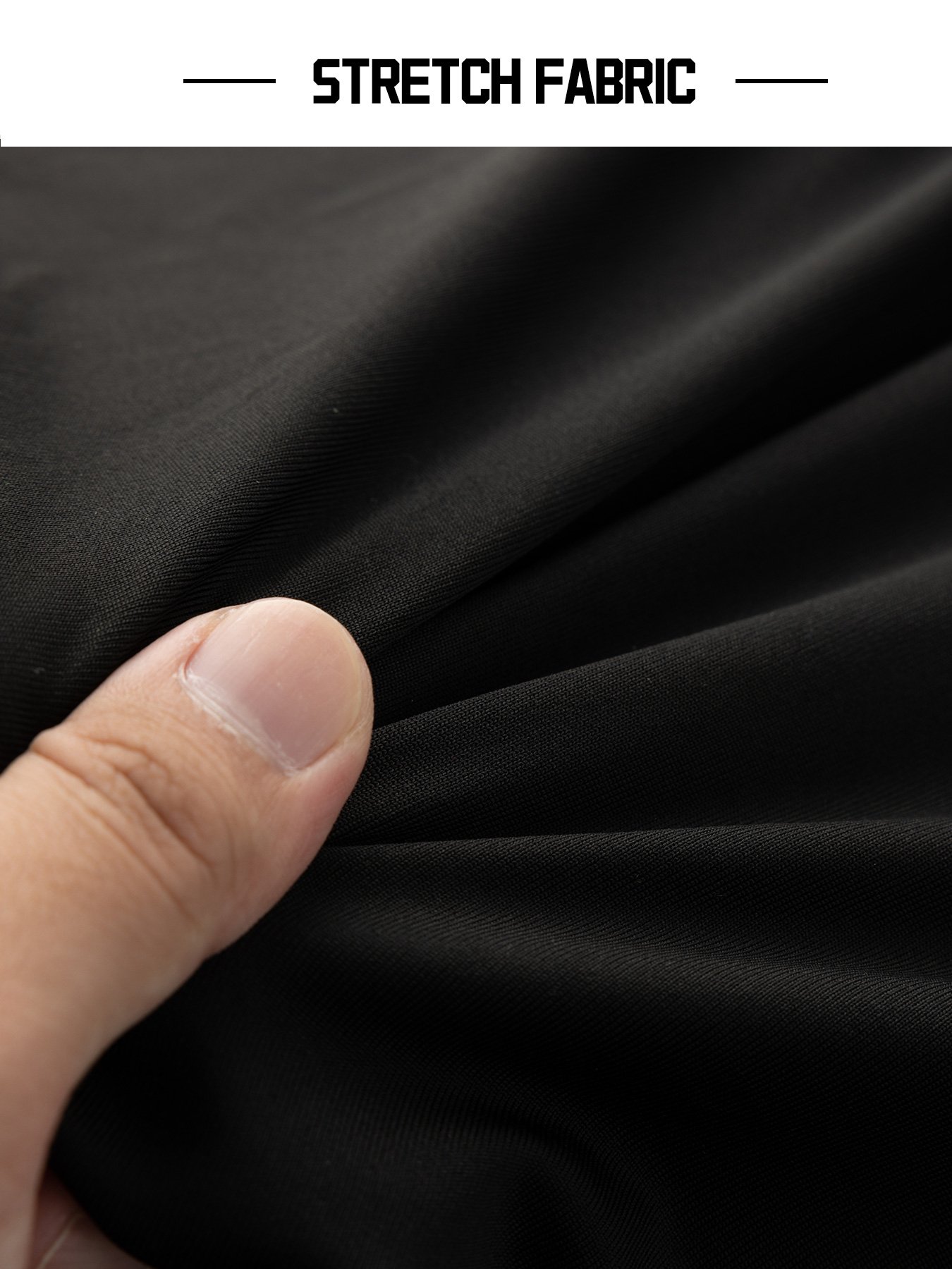 تيشيرت أداء رياضي مطاطي وسريع الجفاف للرجال