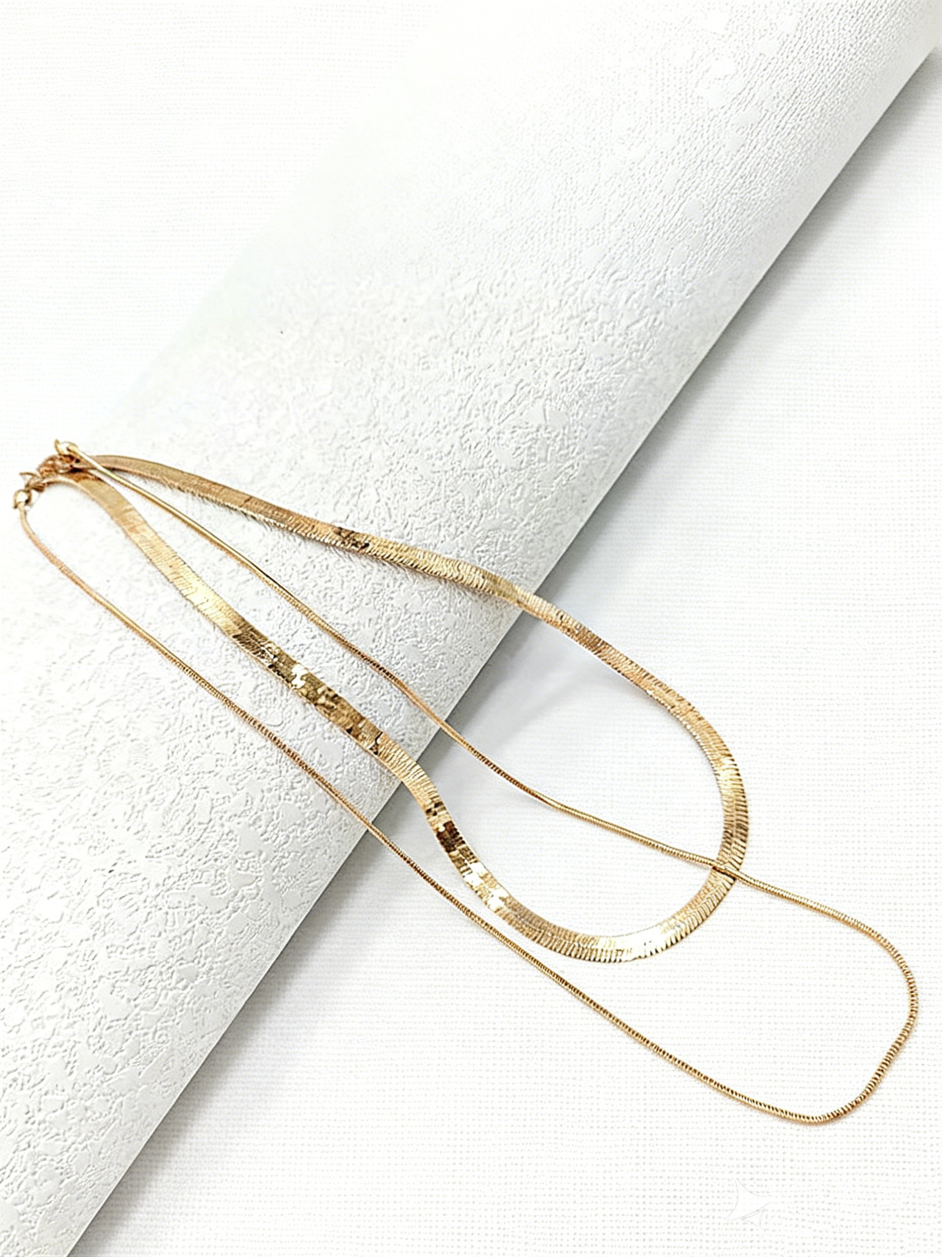 Gold Layered Necklace Set