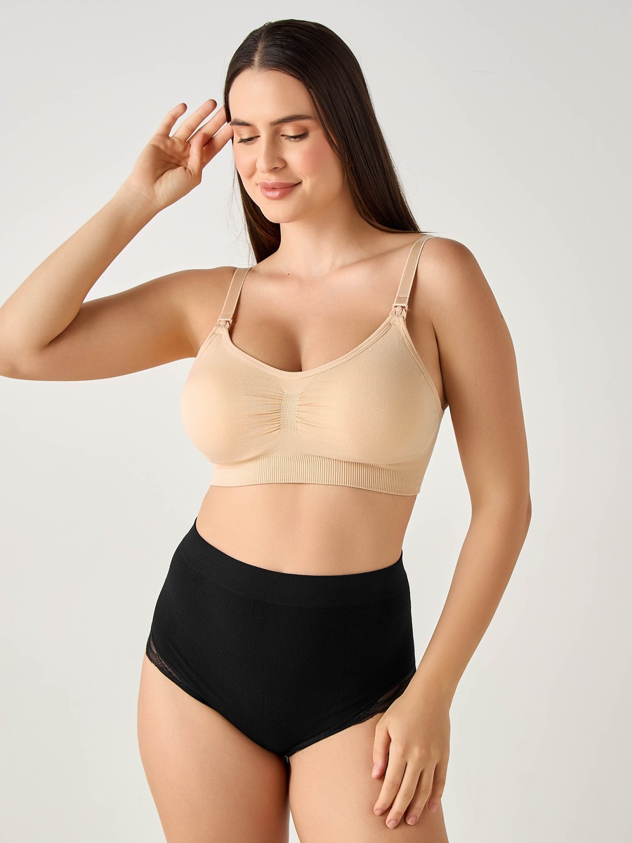 Nursing Bra with Drop-Down Nursing Clips