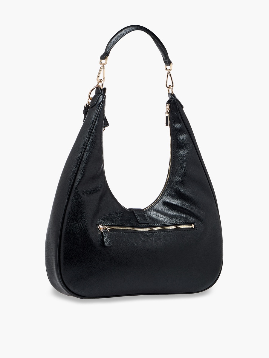 Brooke Textured Hobo Bag with Detachable Strap