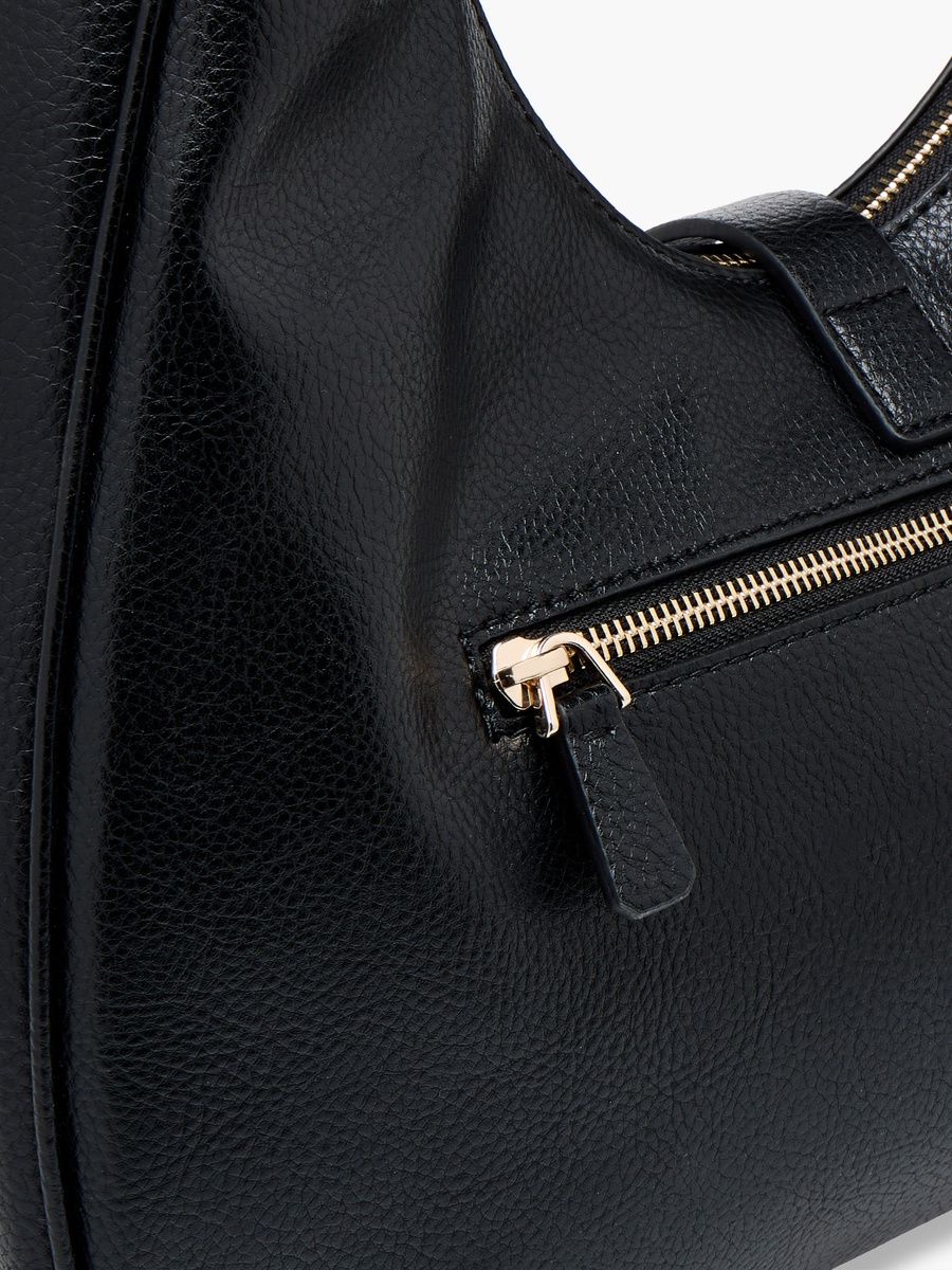Brooke Textured Hobo Bag with Detachable Strap