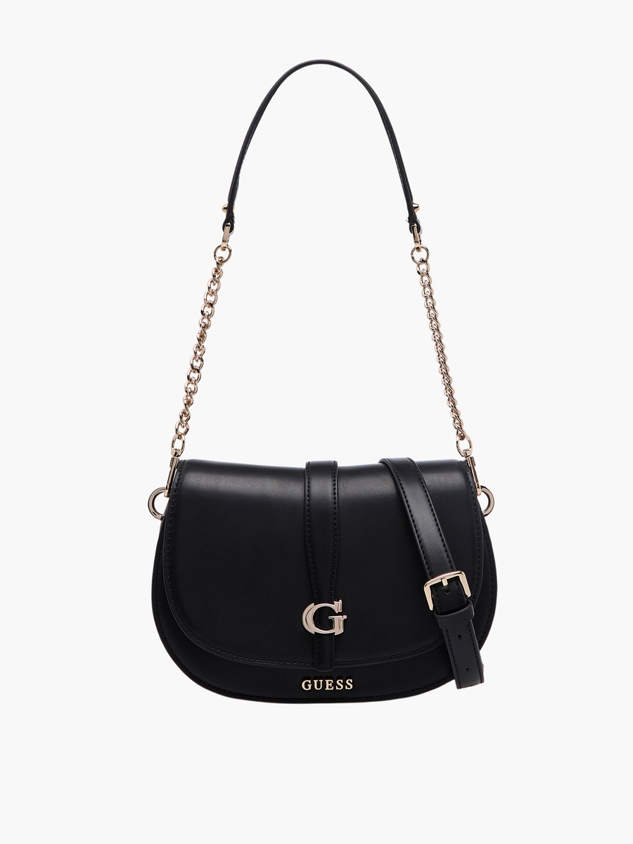 Carrie Solid Crossbody Bag with Detachable Strap