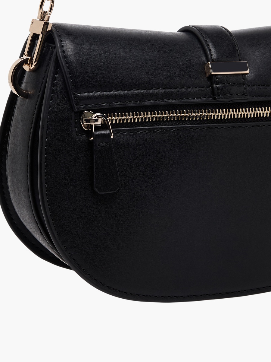Carrie Solid Crossbody Bag with Detachable Strap