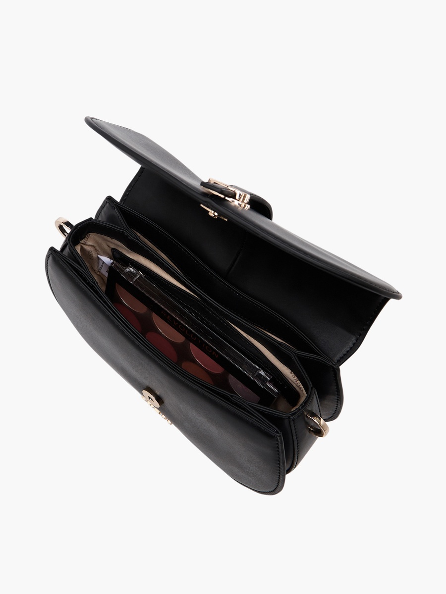 Carrie Solid Crossbody Bag with Detachable Strap
