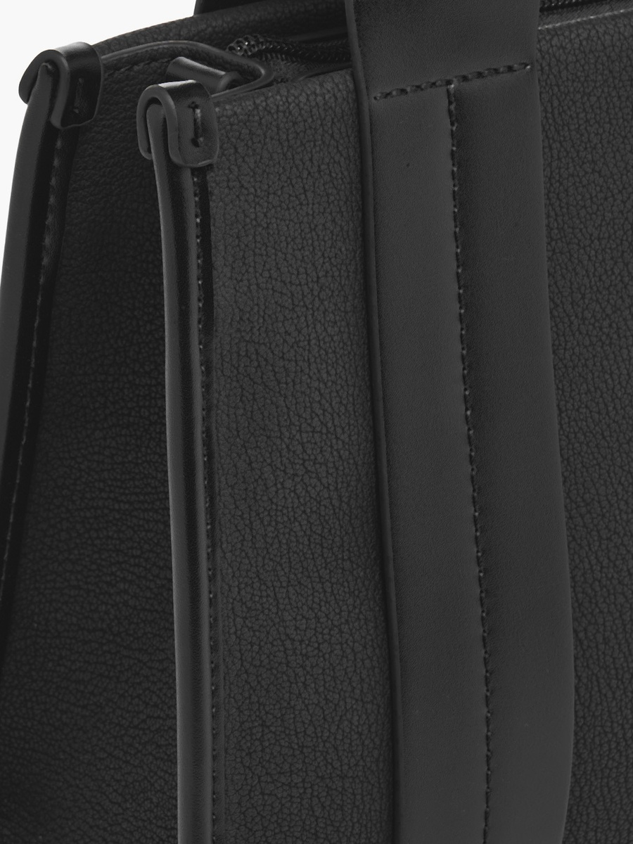 Textured Tote Bag with Detachable Strap