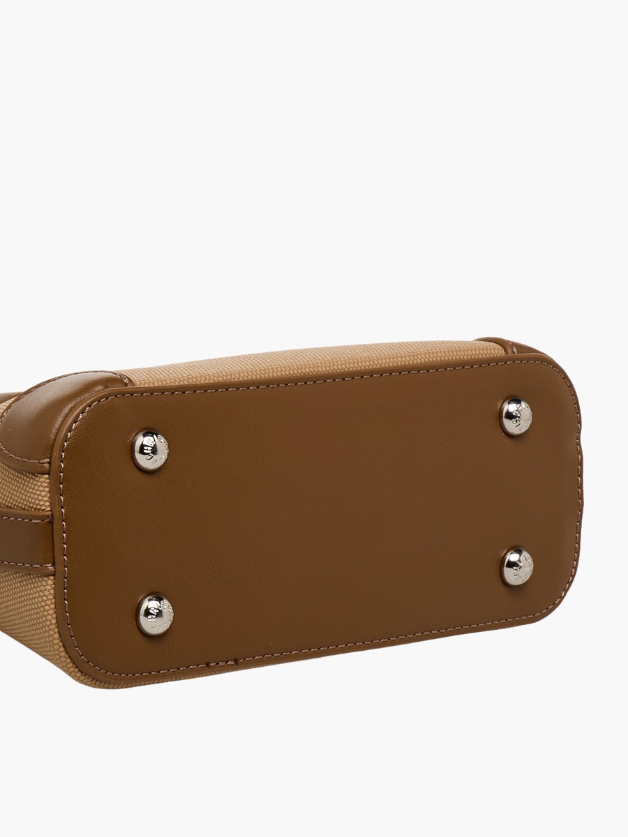 Textured Tote Bag with Detachable Strap