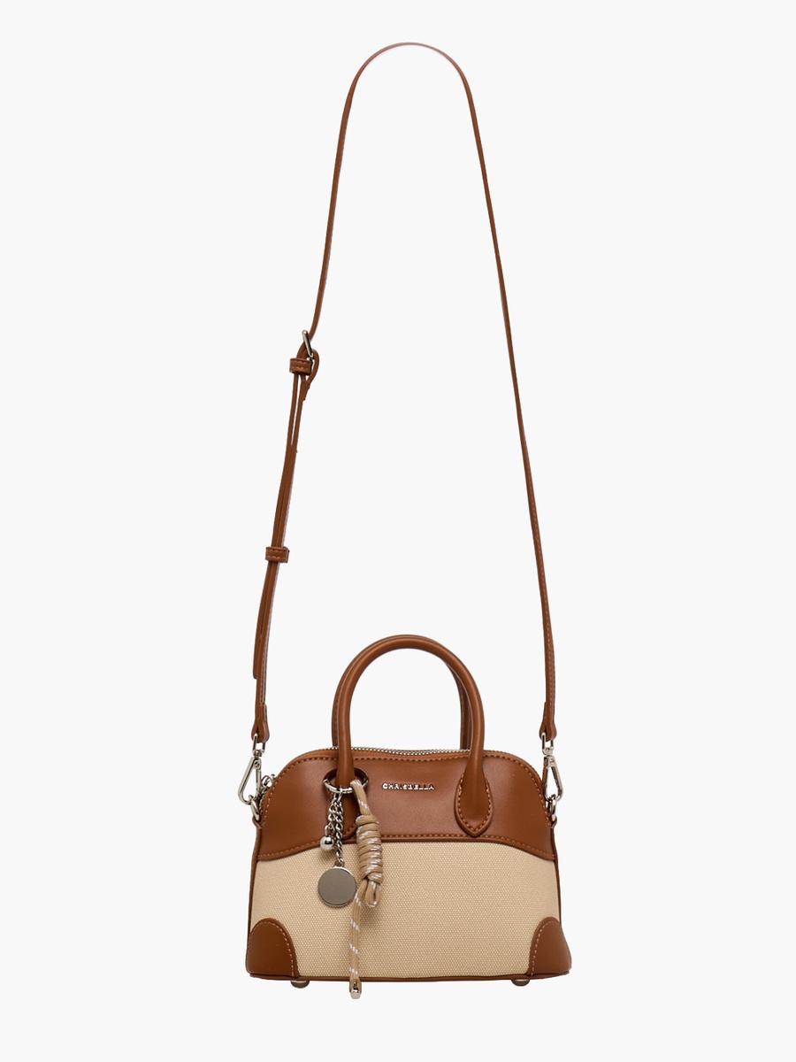 Textured Tote Bag with Detachable Strap