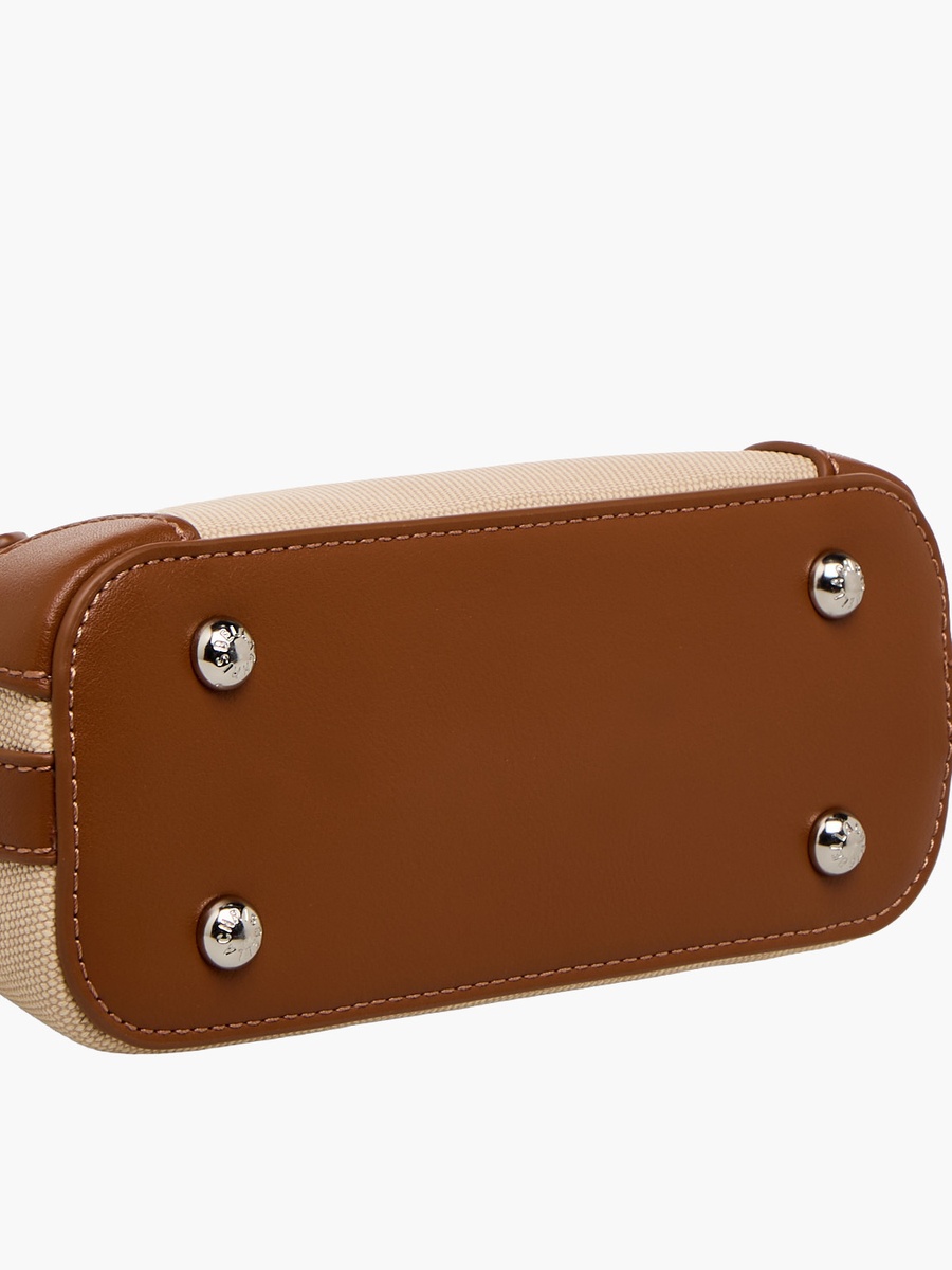 Textured Tote Bag with Detachable Strap