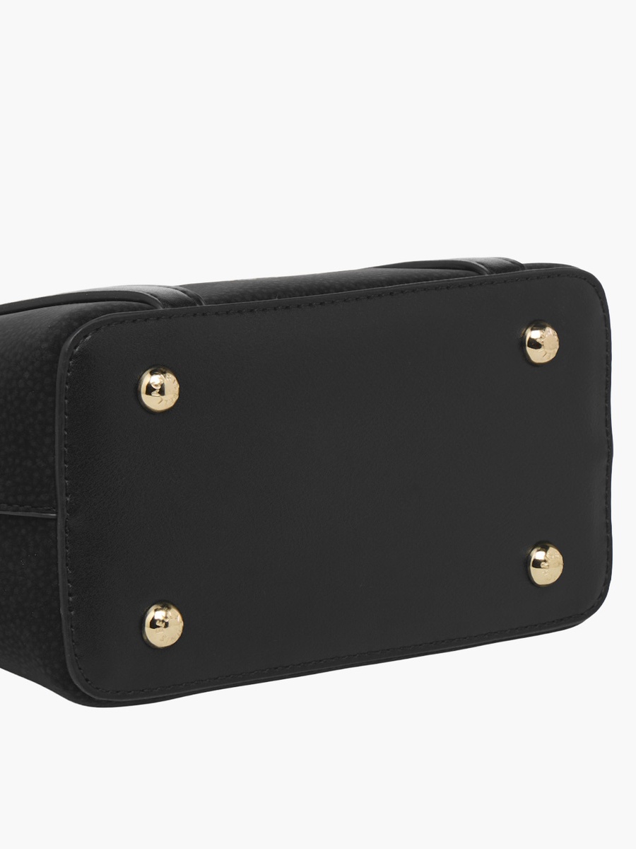 Textured Tote Bag with Zip Closure