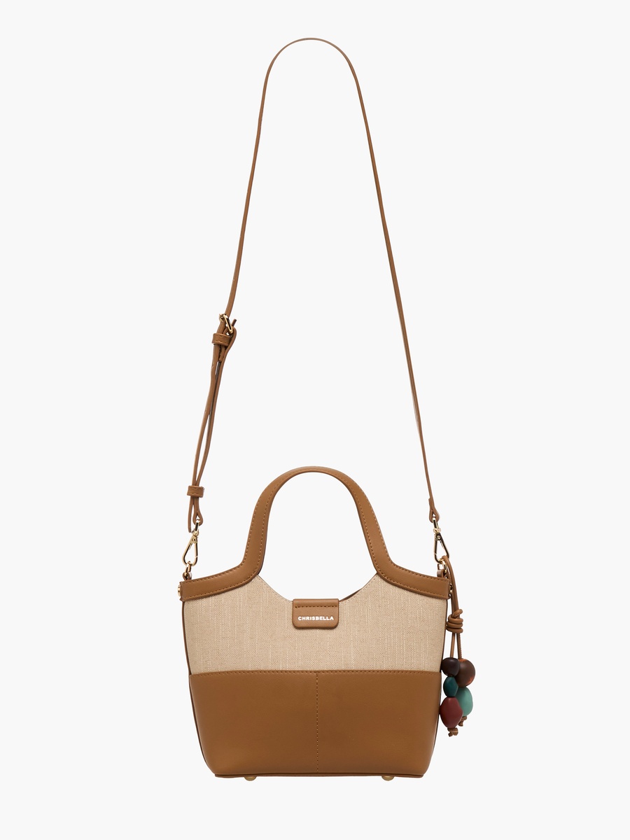 Colourblock Tote Bag with Wallet